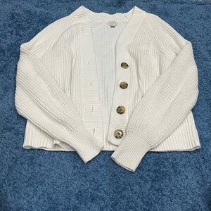 a new day Cream Button-Up Cardigan